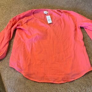NWT loft pink blouse xs